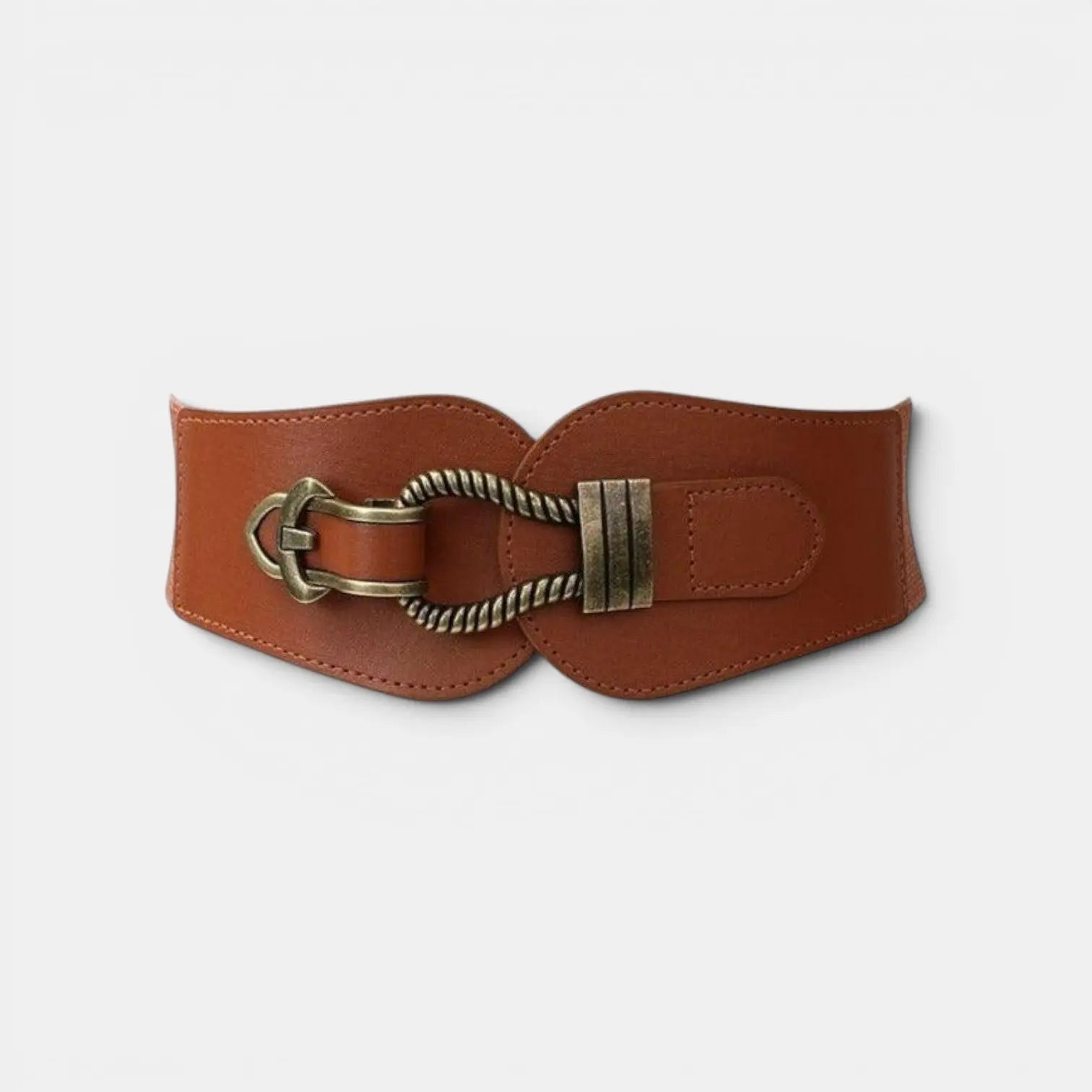 Wide Faux Leather Belt High Waist Buckle Women's | Talvor | Beltary