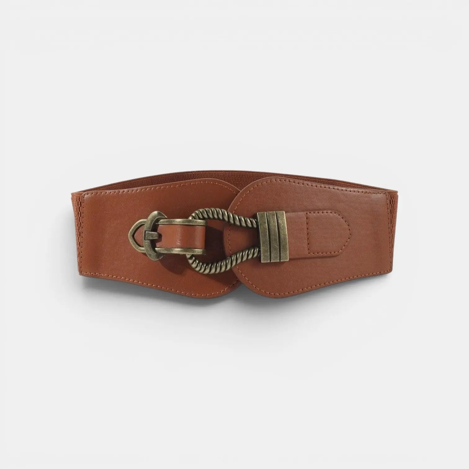 Wide Faux Leather Belt High Waist Buckle Women's | Talvor | Beltary