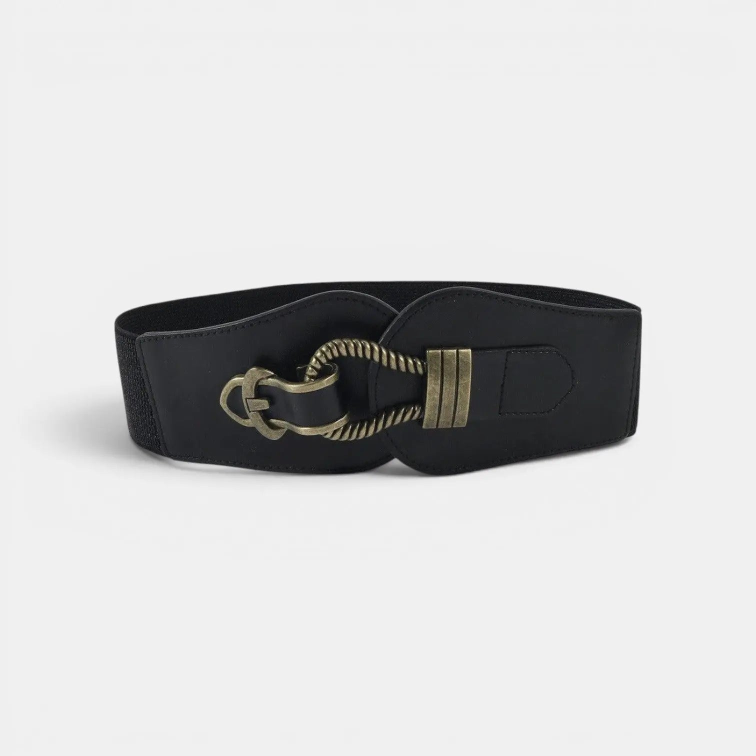 Wide Faux Leather Belt High Waist Buckle Women's | Talvor | Beltary