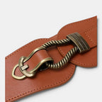 Wide Faux Leather Belt High Waist Buckle Women's | Talvor | Beltary