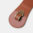 Wide Faux Leather Belt High Waist Buckle Women's | Talvor | Beltary