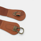Wide Faux Leather Belt High Waist Buckle Women's | Talvor | Beltary