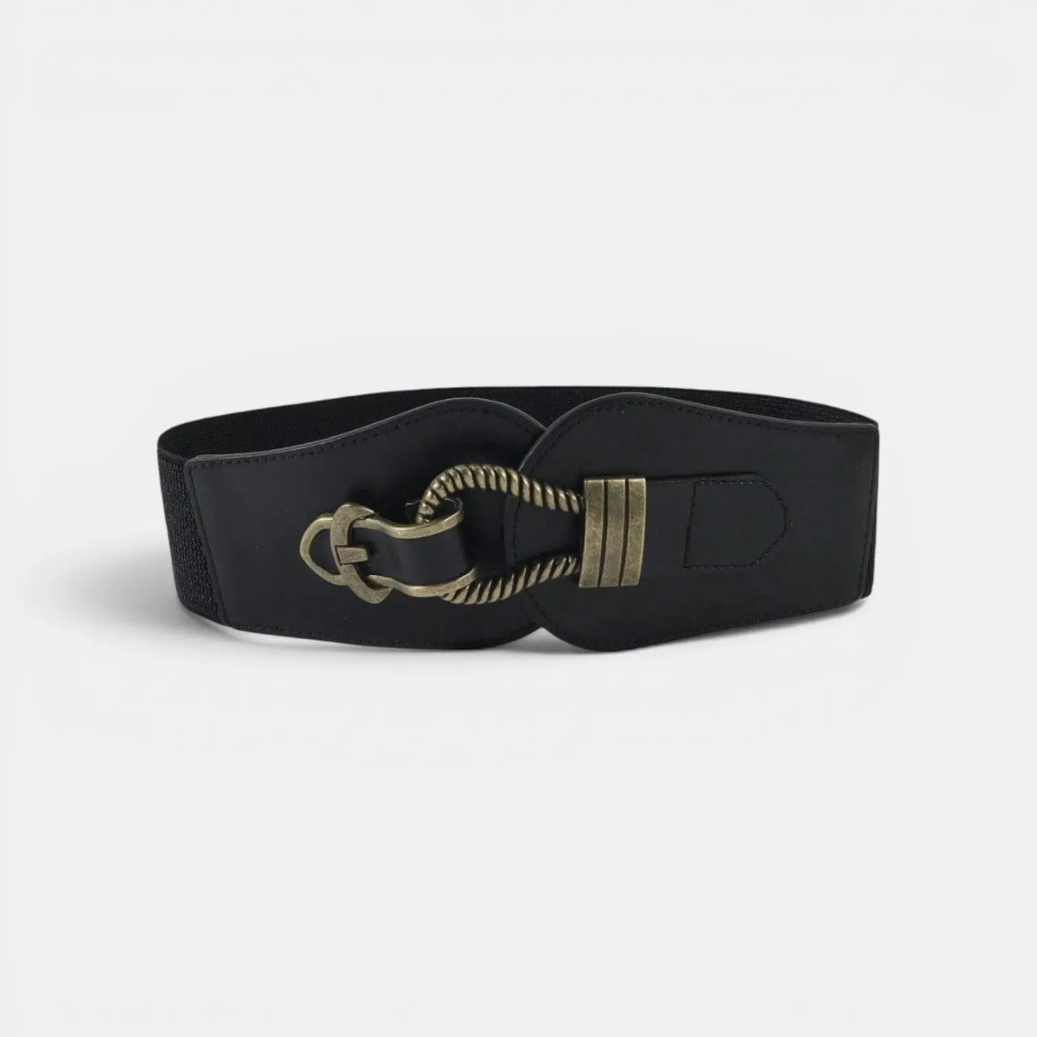 Wide Faux Leather Belt High Waist Buckle Women's | Talvor | Beltary