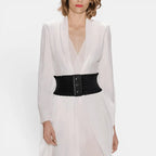 Wide Smooth Elastic Fabric Belt Women's High Waist | Belvox | Beltary