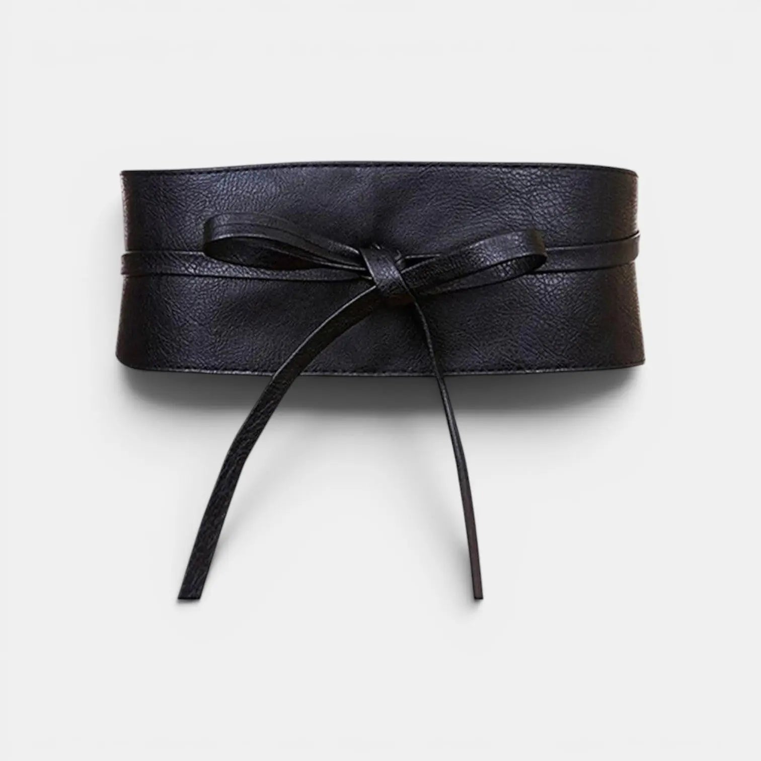 Wide Vegan Faux Leather Belt Buckle-Free Tie Up Women's | Obelx | Beltary