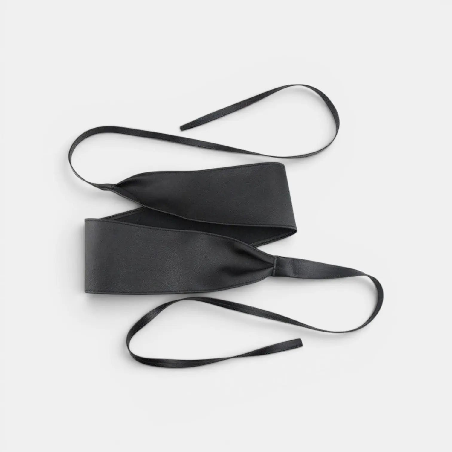Wide Vegan Faux Leather Belt Buckle-Free Tie Up Women's | Obelx | Beltary