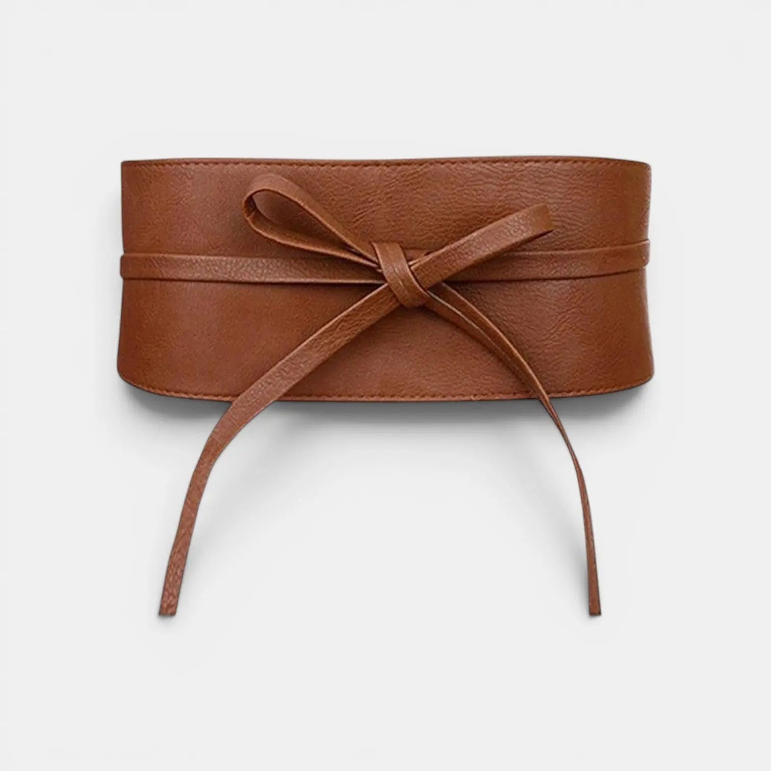 Wide Vegan Faux Leather Belt Buckle-Free Tie Up Women's | Obelx | Beltary