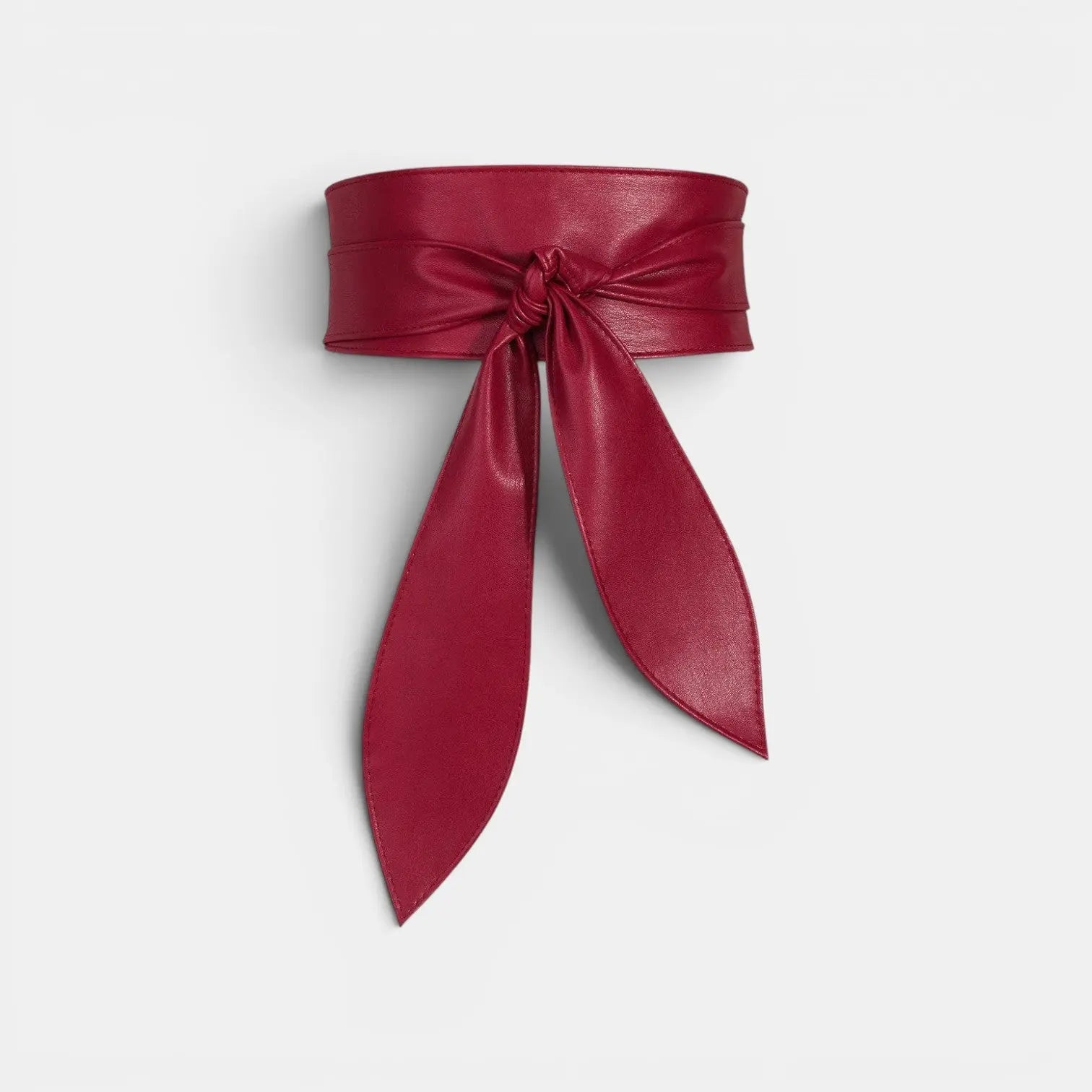 Wide Vegan Faux Leather Buckle-Free Tie Belt for Women | Norvel | Beltary