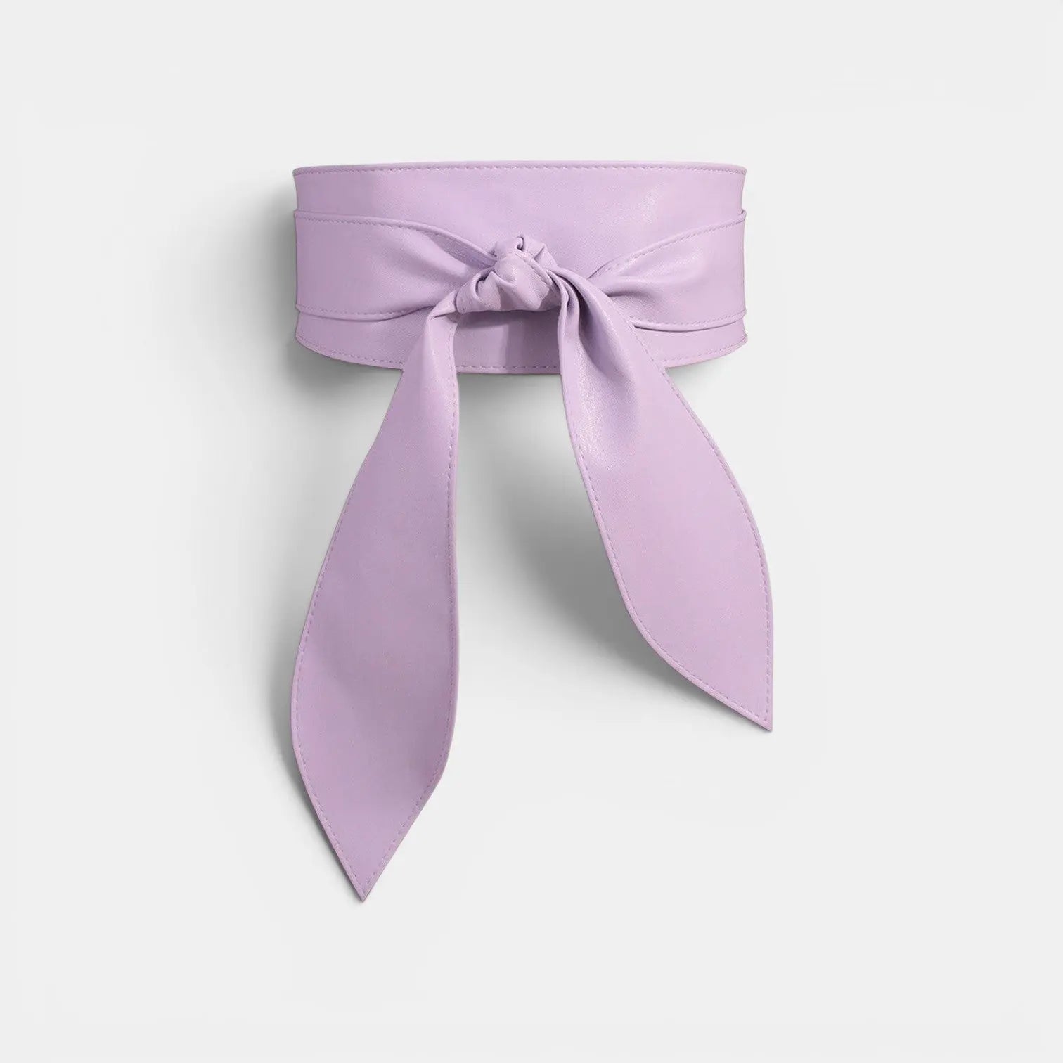 Wide Vegan Faux Leather Buckle-Free Tie Belt for Women | Norvel | Beltary