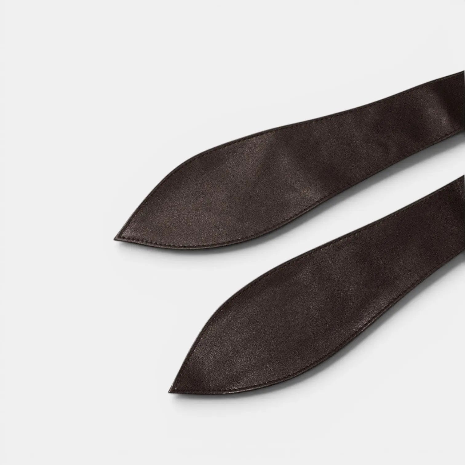 Wide Vegan Faux Leather Buckle-Free Tie Belt for Women | Norvel | Beltary