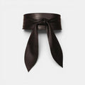 Wide Vegan Faux Leather Buckle-Free Tie Belt for Women | Norvel | Beltary