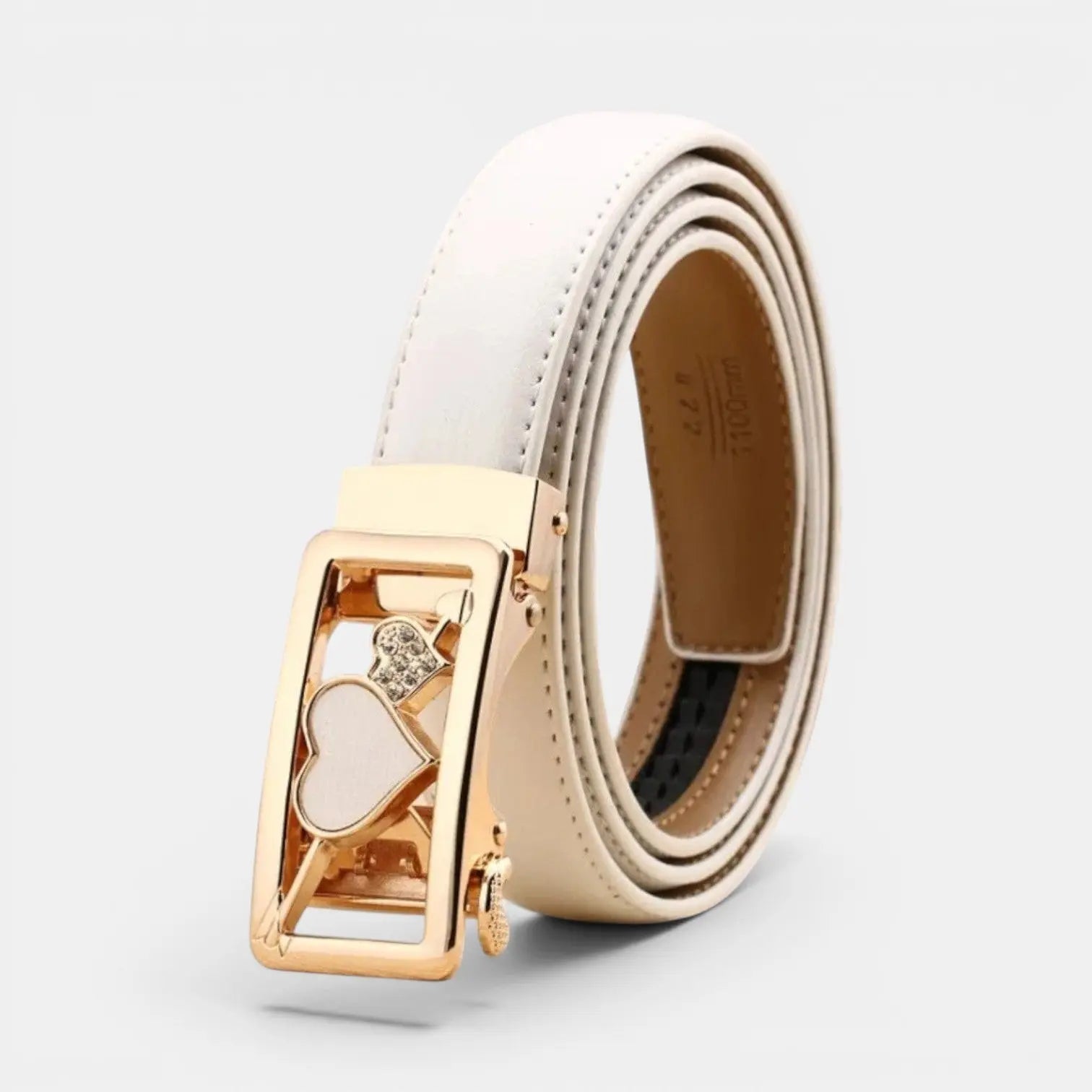 Women's Automatic Leather Belt with Diamante Buckle | Zelvex | Beltary