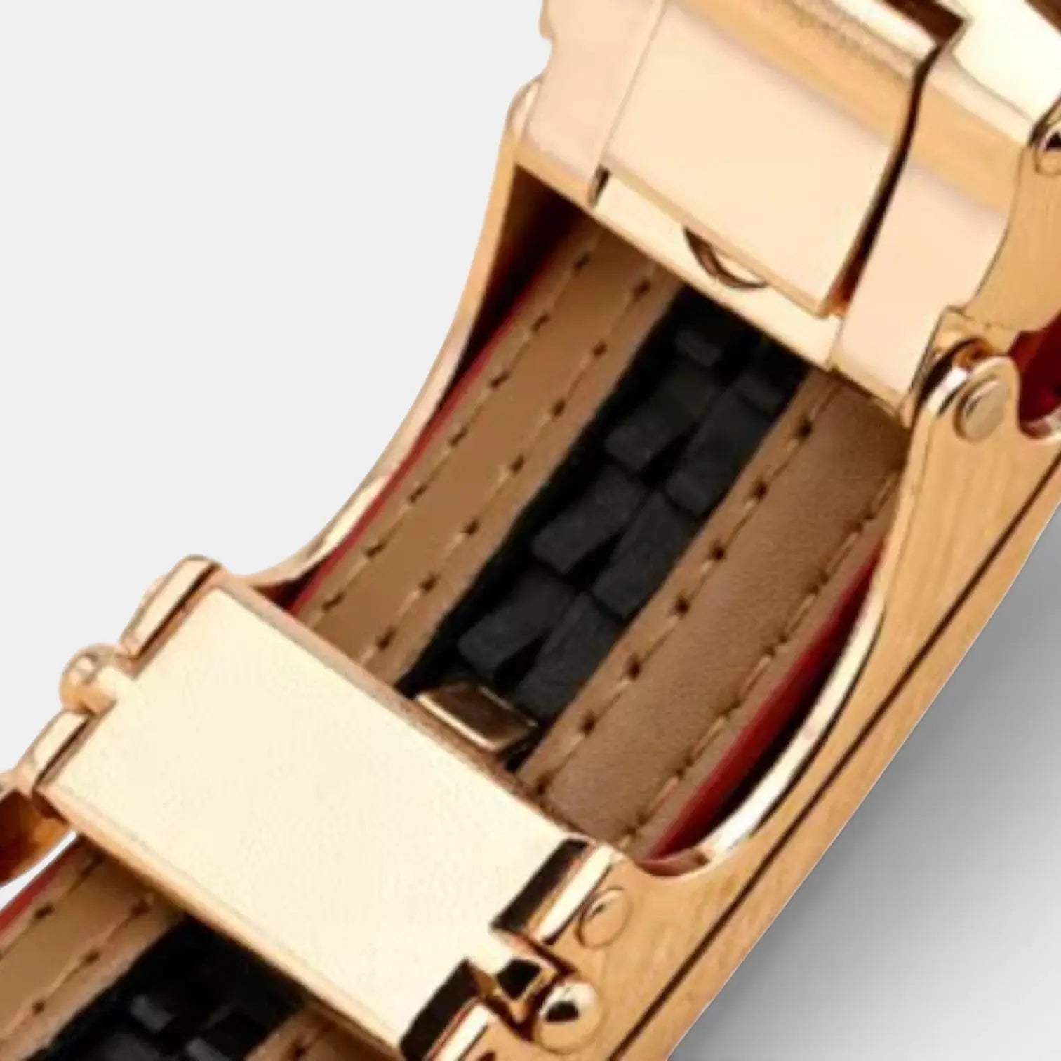 Women's Automatic Leather Belt with Diamante Buckle | Zelvex | Beltary