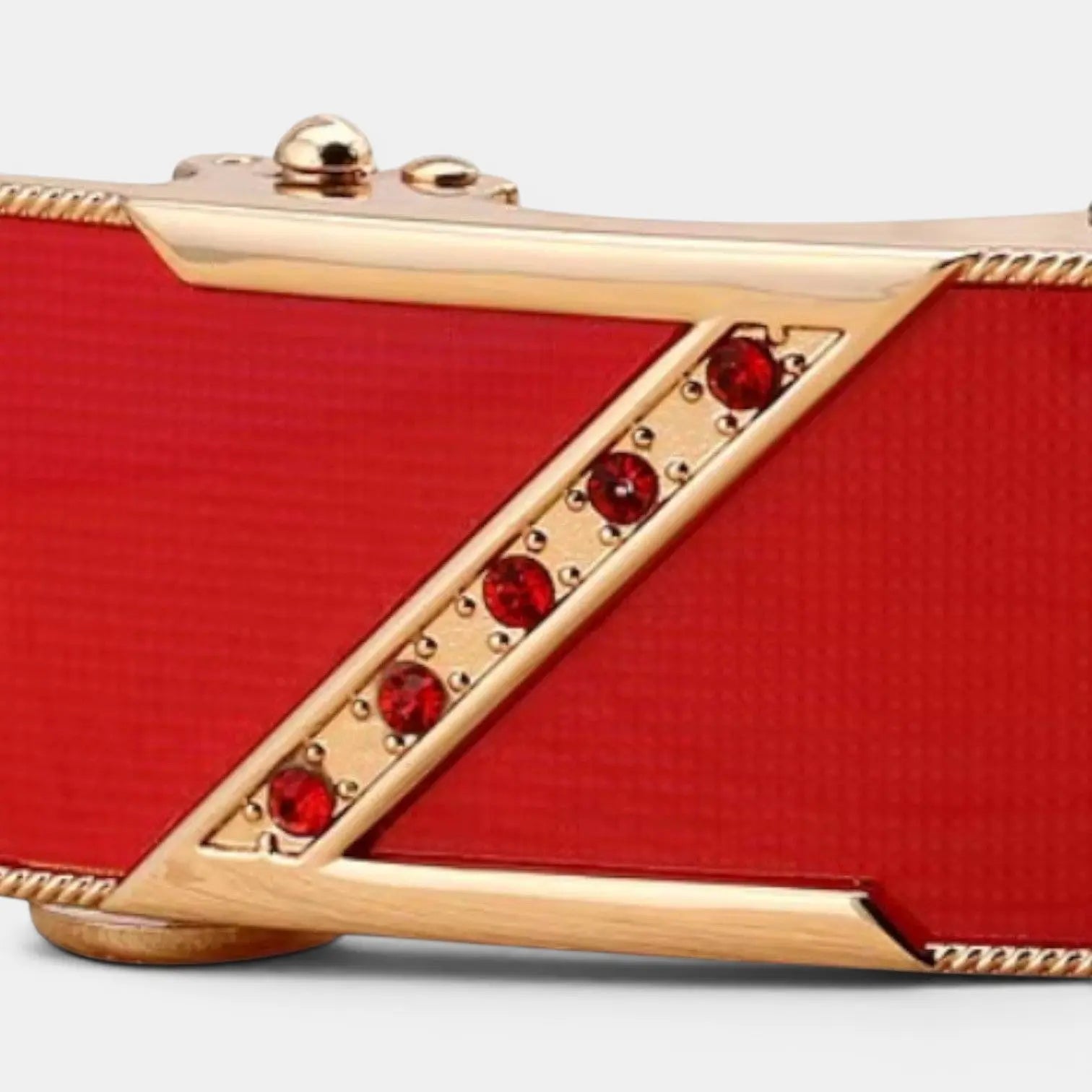 Women's Automatic Leather Belt with Diamante Buckle | Zelvex | Beltary