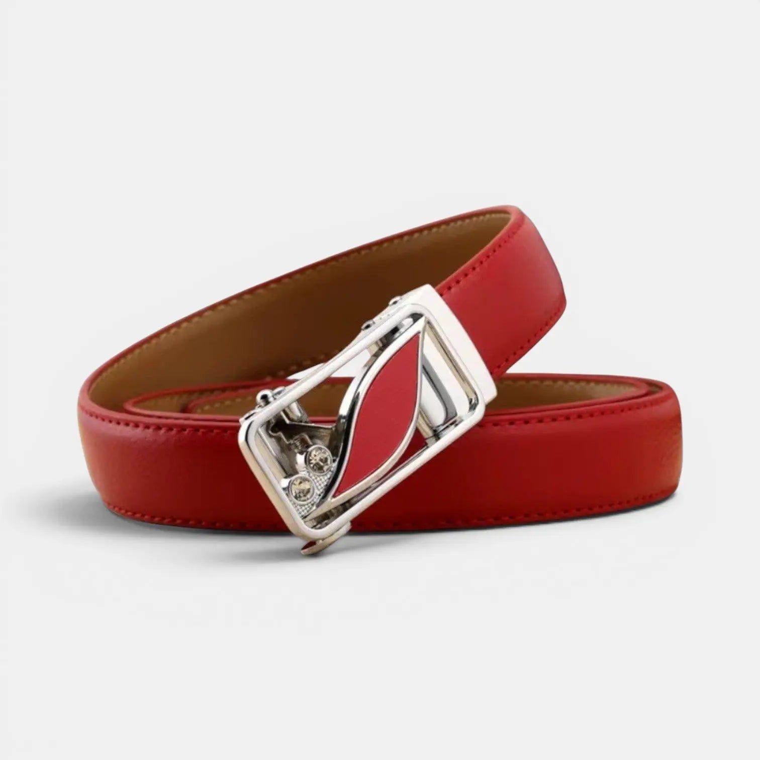 Women's Automatic Leather Belt with Diamante Buckle | Zelvex | Beltary