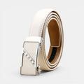 Women's Automatic Leather Belt with Diamante Buckle | Zelvex | Beltary