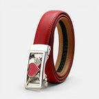 Women's Automatic Leather Belt with Diamante Buckle | Zelvex | Beltary