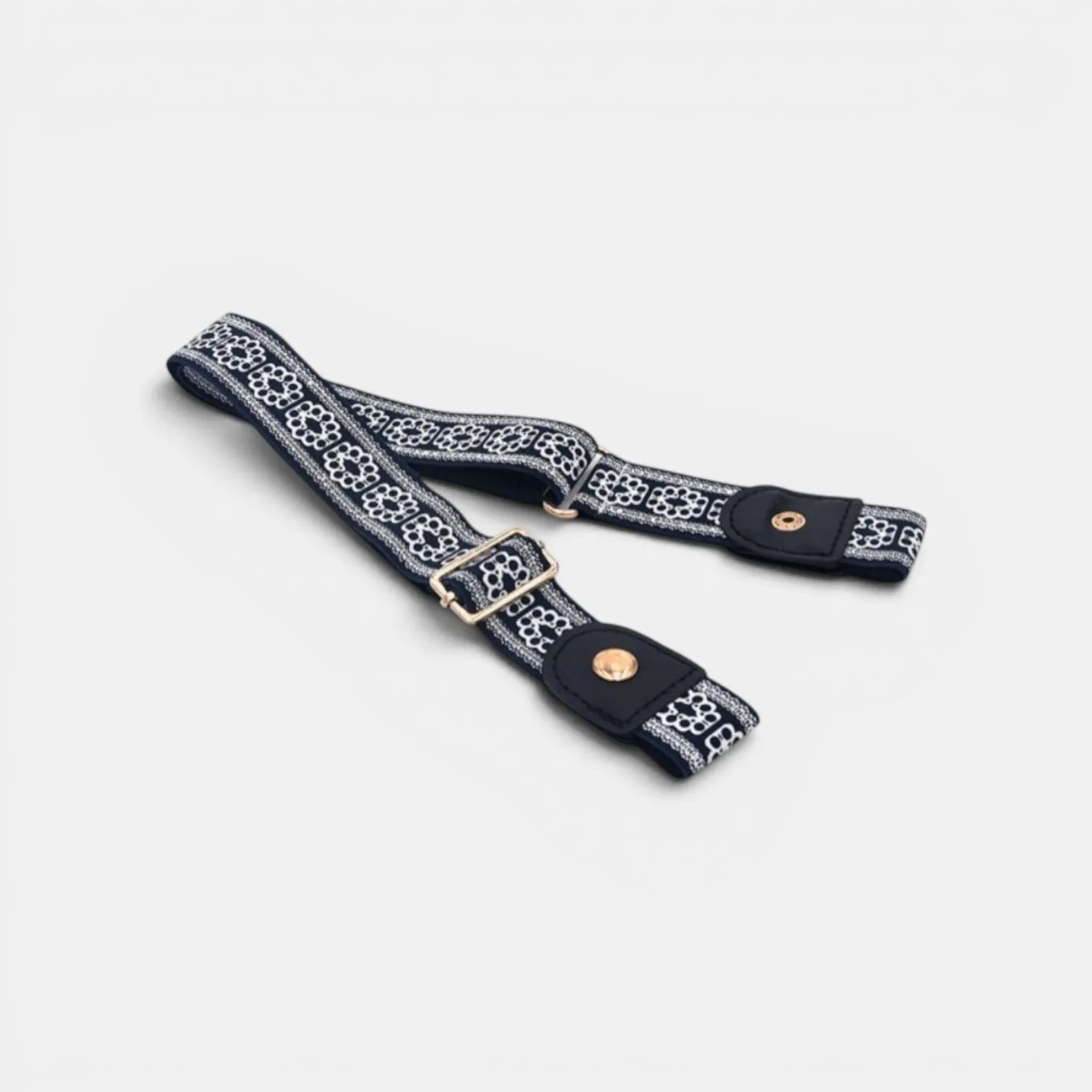 Women's Buckle-Free Elastic Belt with Lace Pattern | Lacvex | Beltary