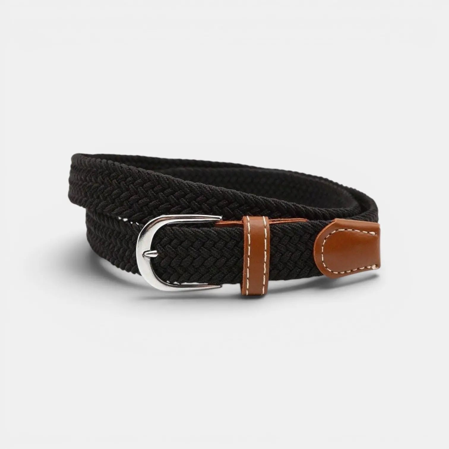 Women's Elasticated Braided Belt Buckle-Free No Holes | Trelvex | Beltary