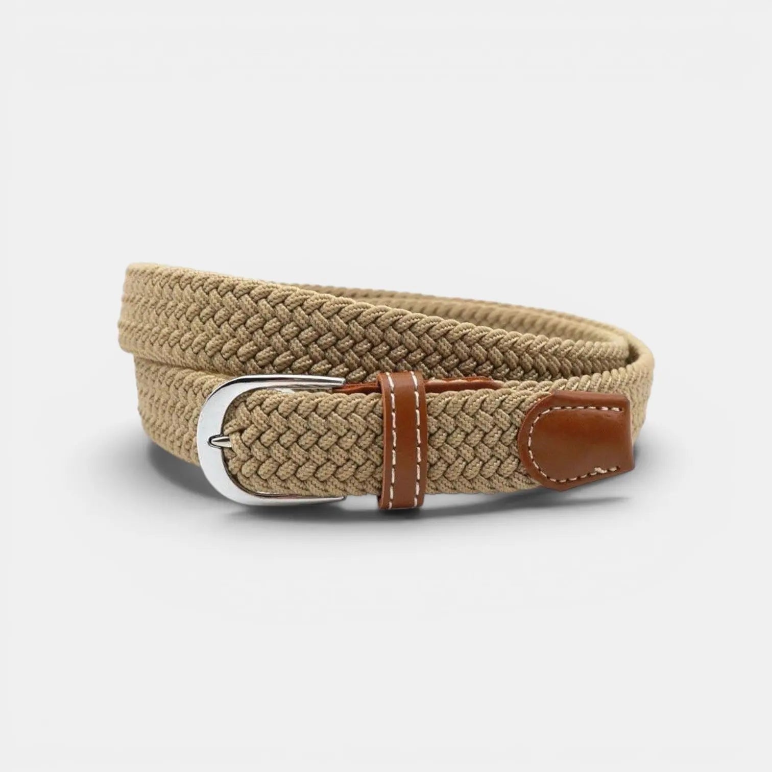 Women's Elasticated Braided Belt Buckle-Free No Holes | Trelvex | Beltary