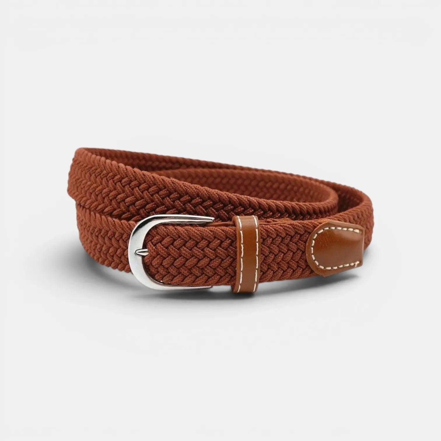 Women's Elasticated Braided Belt Buckle-Free No Holes | Trelvex | Beltary