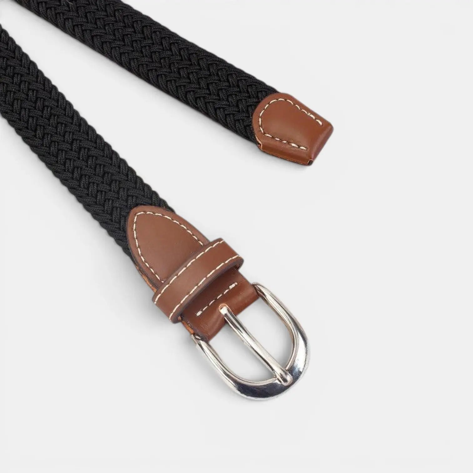 Women's Elasticated Braided Belt Buckle-Free No Holes | Trelvex | Beltary