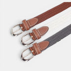 Women's Elasticated Braided Belt Buckle-Free No Holes | Trelvex | Beltary