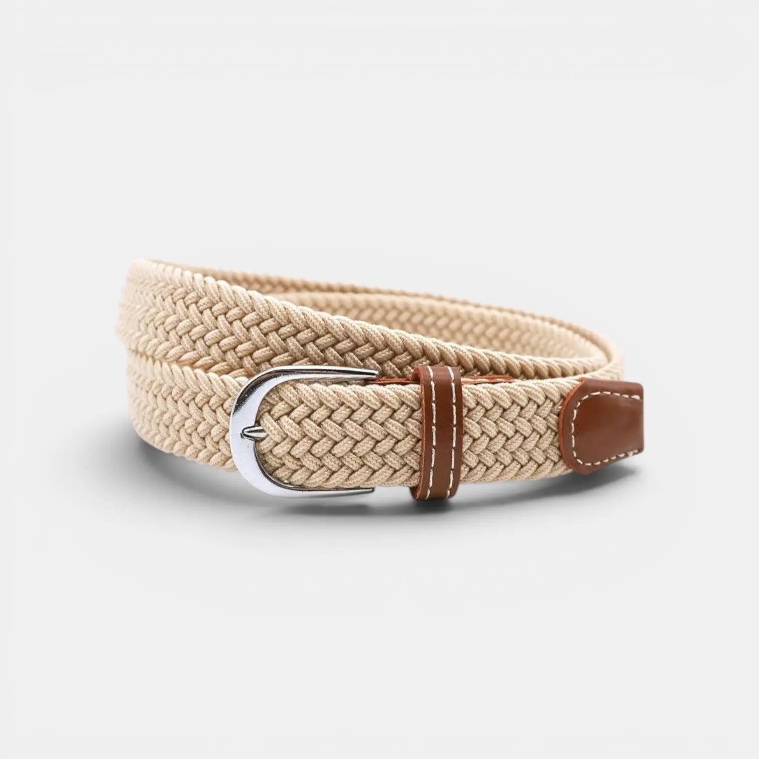 Women's Elasticated Braided Belt Buckle-Free No Holes | Trelvex | Beltary