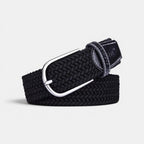 Women's Elasticated Woven Belt with Rounded Buckle | Telvorx | Beltary