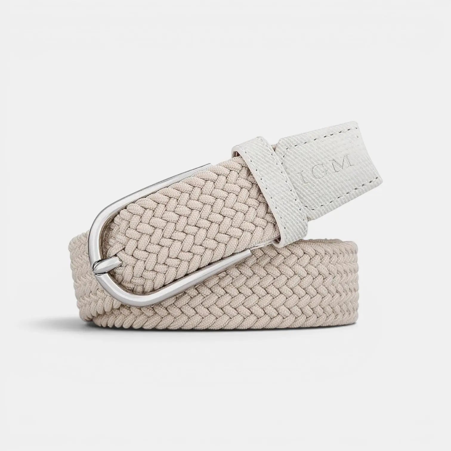 Women's Elasticated Woven Belt with Rounded Buckle | Telvorx | Beltary