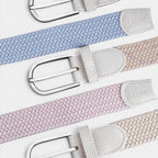Women's Elasticated Woven Belt with Rounded Buckle | Telvorx | Beltary