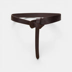 Women's Grained Leather Tie Belt Without Buckle | Gralvex | Beltary