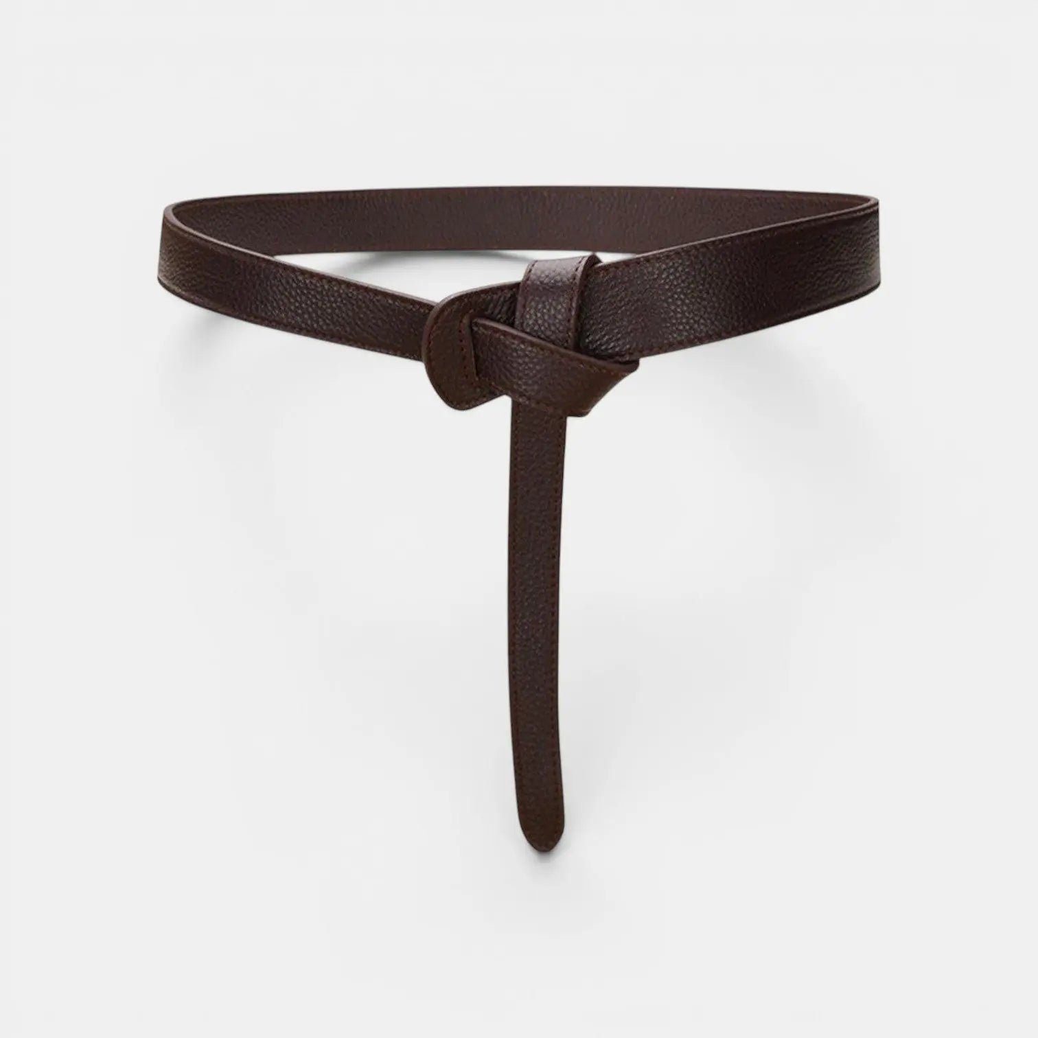 Women's Grained Leather Tie Belt Without Buckle | Gralvex | Beltary