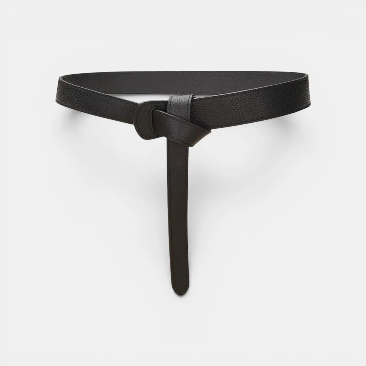 Women's Grained Leather Tie Belt Without Buckle | Gralvex | Beltary