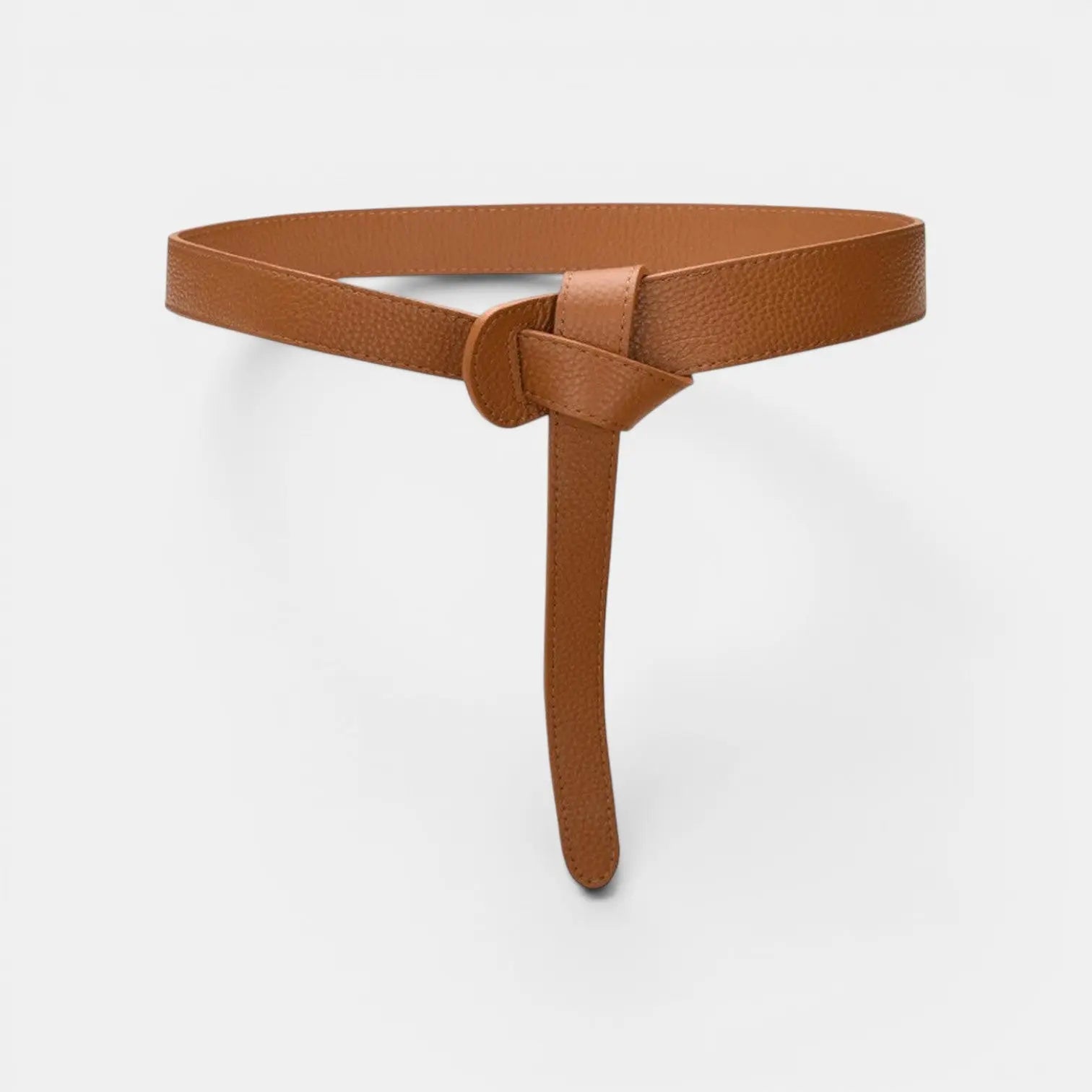 Women's Grained Leather Tie Belt Without Buckle | Gralvex | Beltary