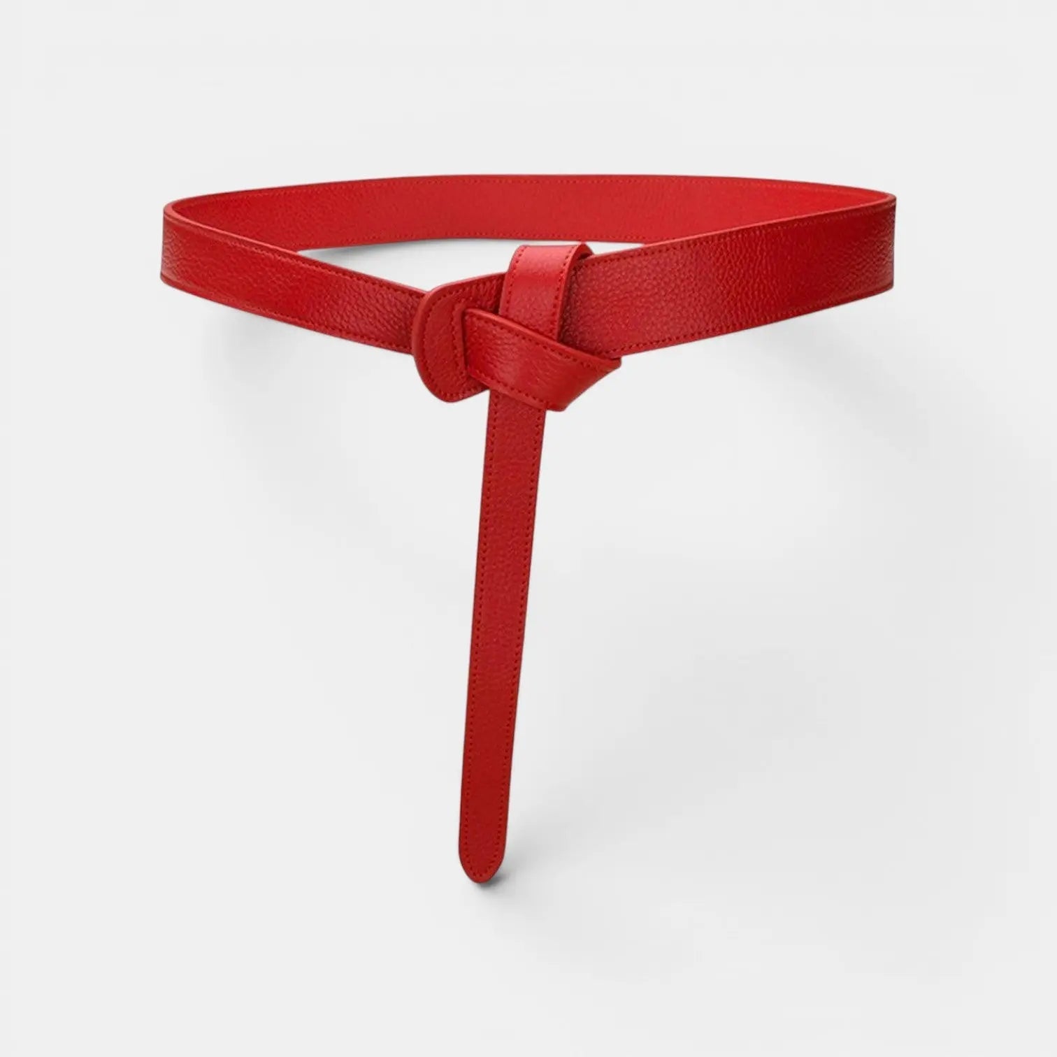 Women's Grained Leather Tie Belt Without Buckle | Gralvex | Beltary