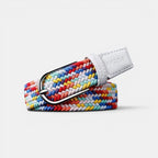 Women's Multicolour Braided Elastic Belt with Round Buckle | Brelox | Beltary