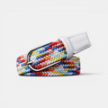Women's Multicolour Braided Elastic Belt with Round Buckle | Brelox | Beltary
