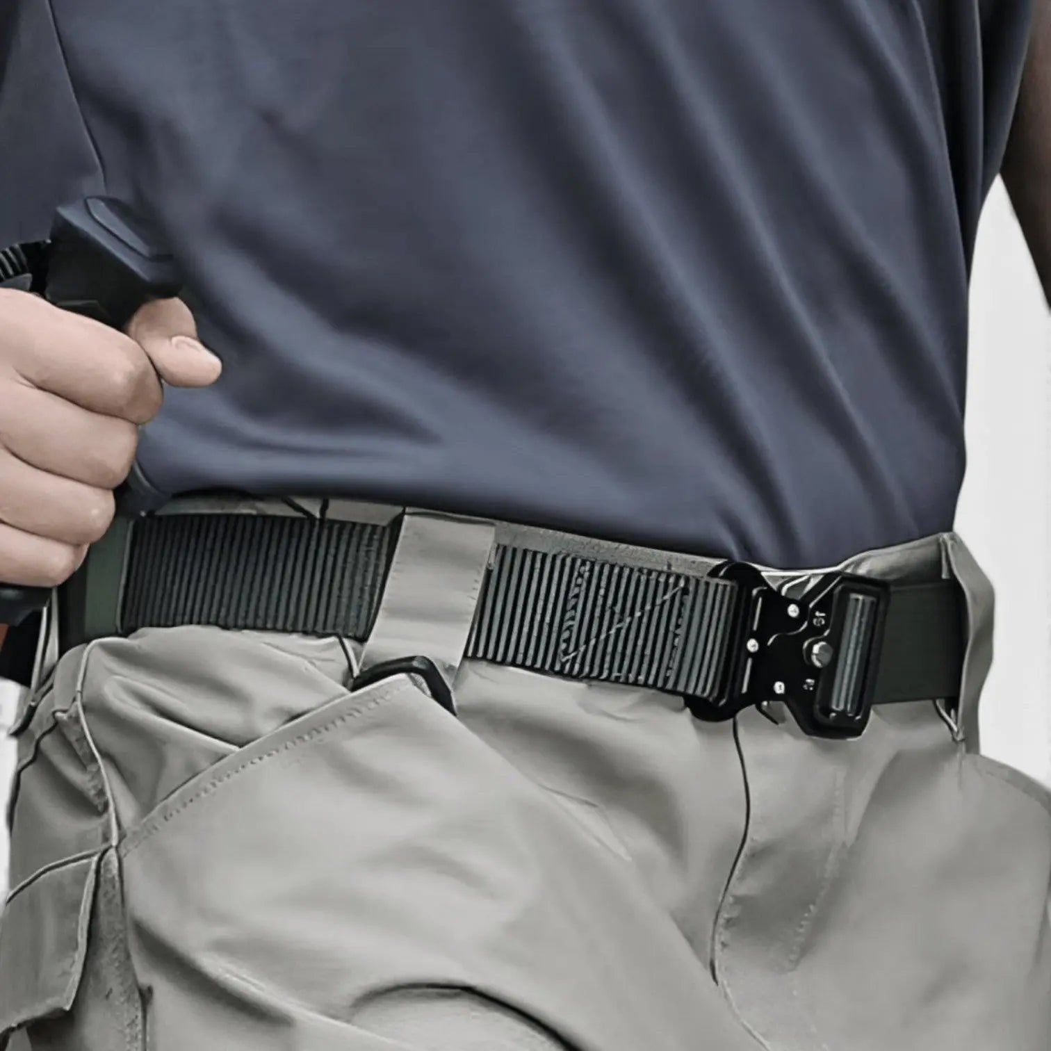 Women's Nylon Money Belt with Tactical Buckle | Zarvex | Beltary
