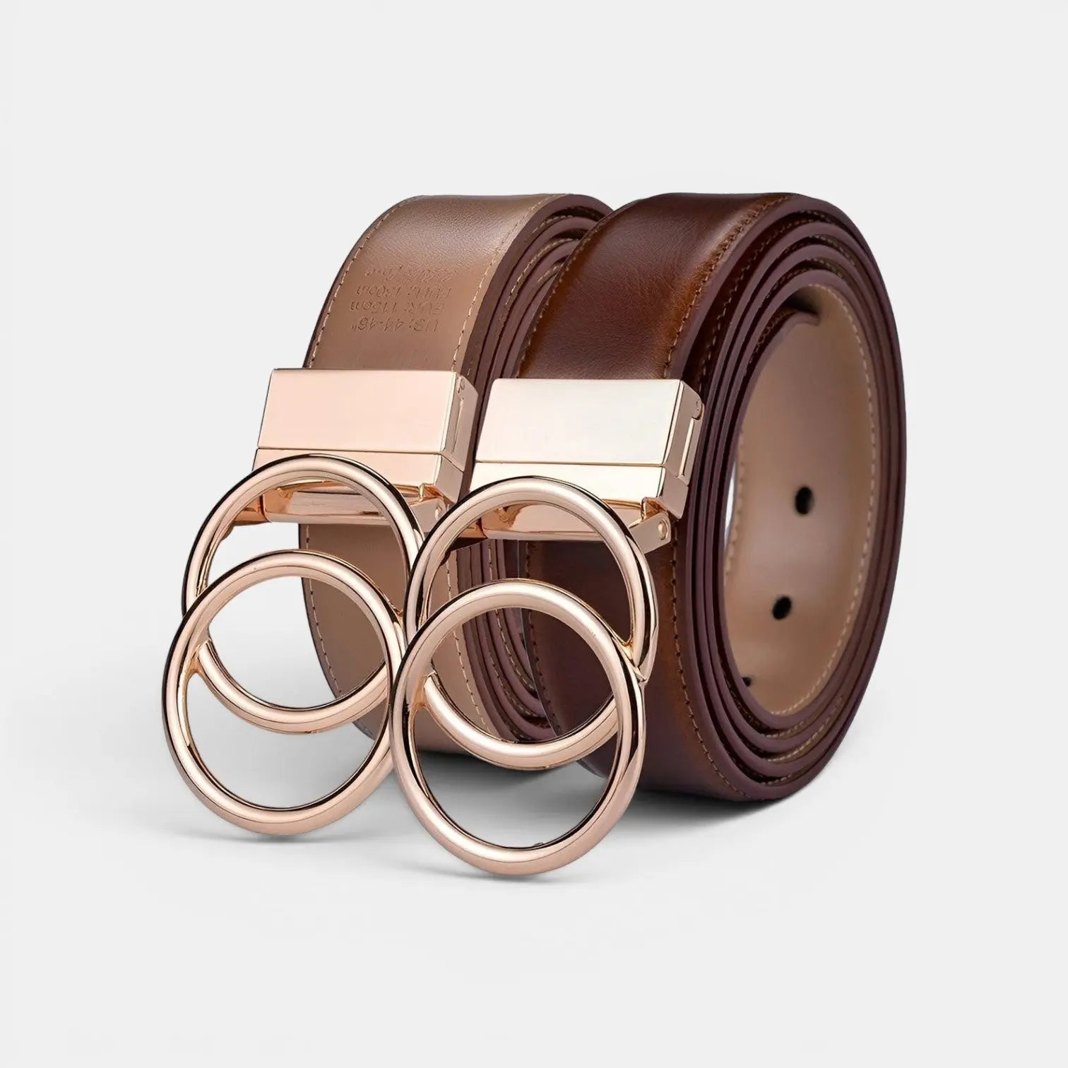 Women's Reversible 2-in-1 Smooth Leather Belt Gold Buckle | Velorn | Beltary