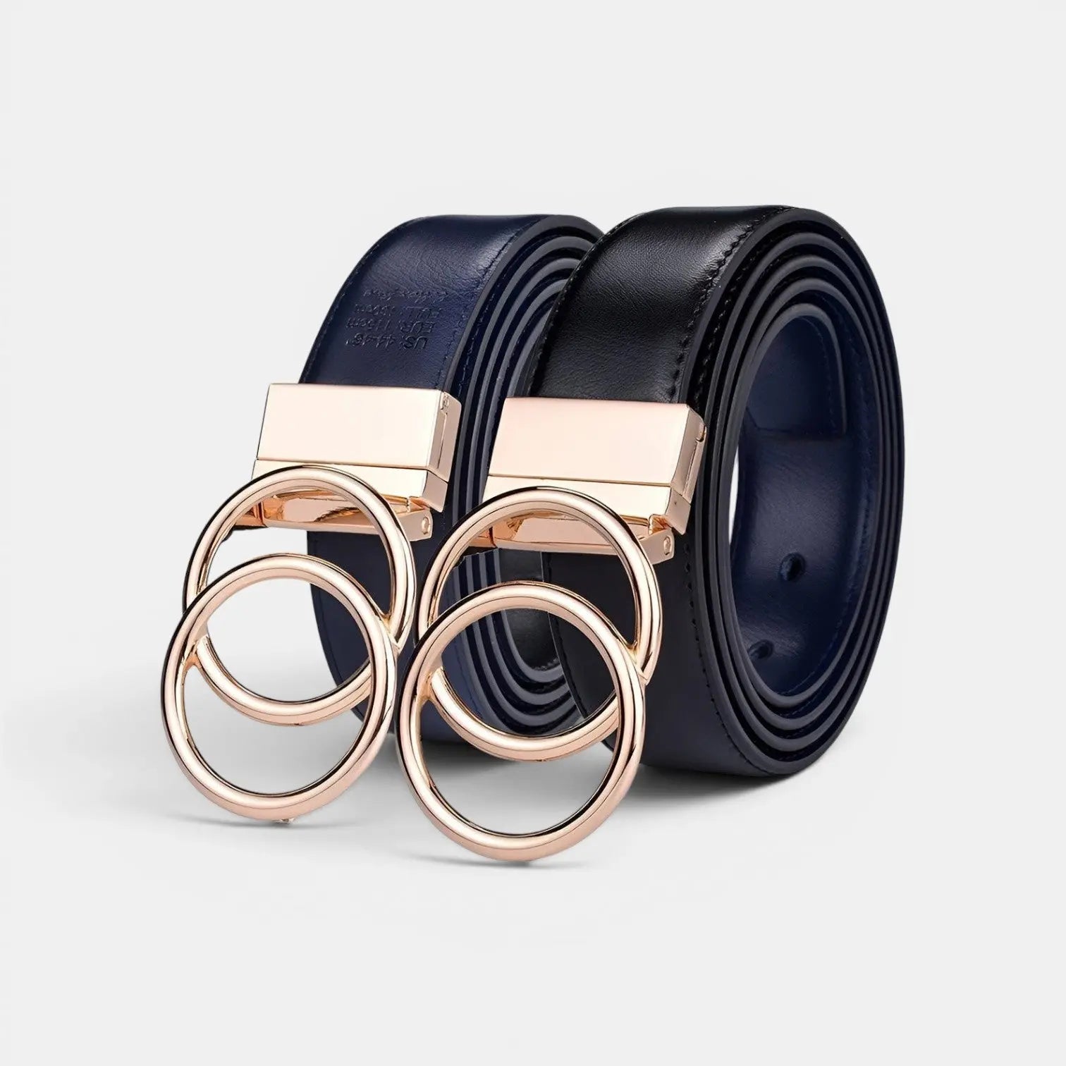 Women's Reversible 2-in-1 Smooth Leather Belt Gold Buckle | Velorn | Beltary