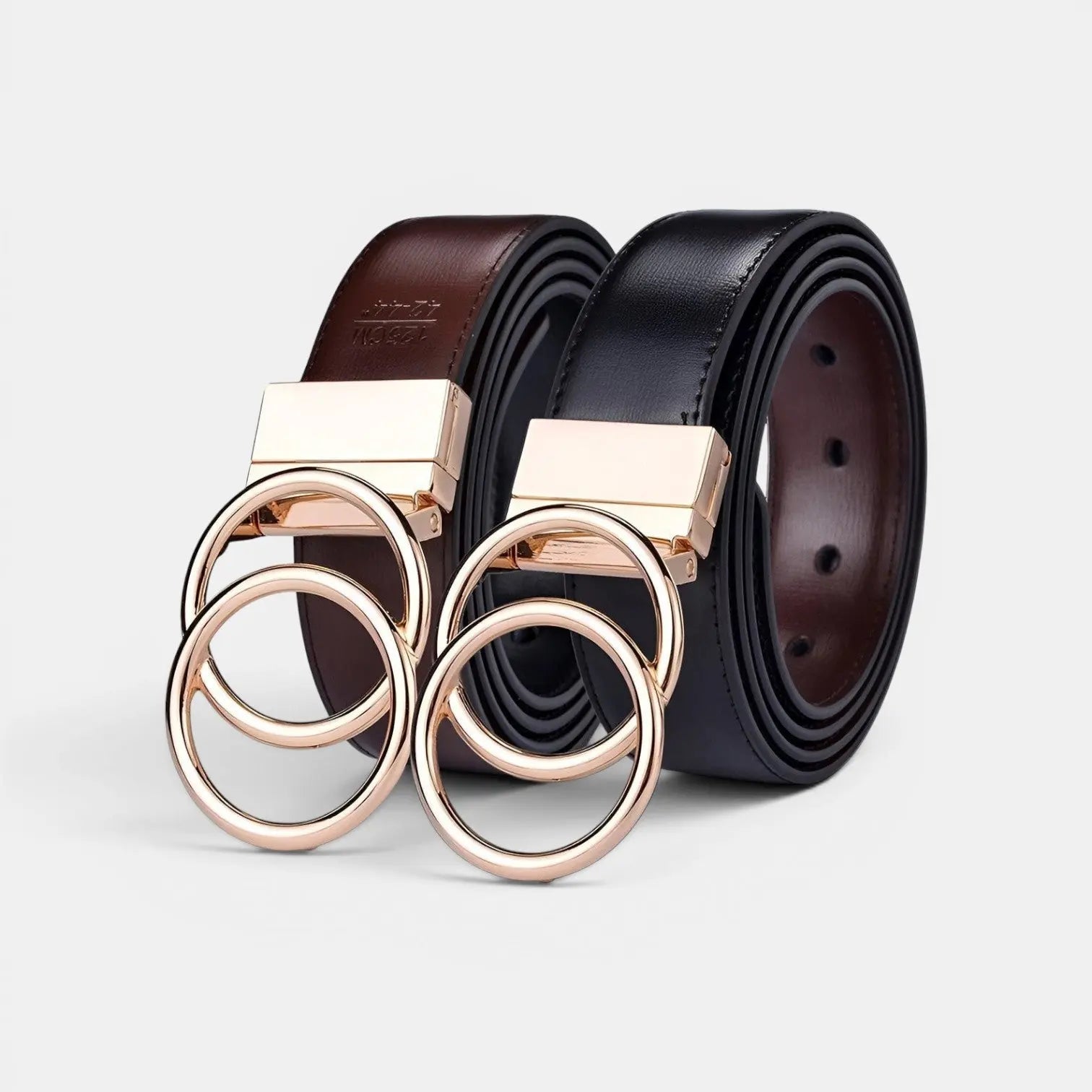 Women's Reversible 2-in-1 Smooth Leather Belt Gold Buckle | Velorn | Beltary