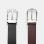 Women's Smooth Leather Belt Plus Size Rounded Buckle | Granvex | Beltary