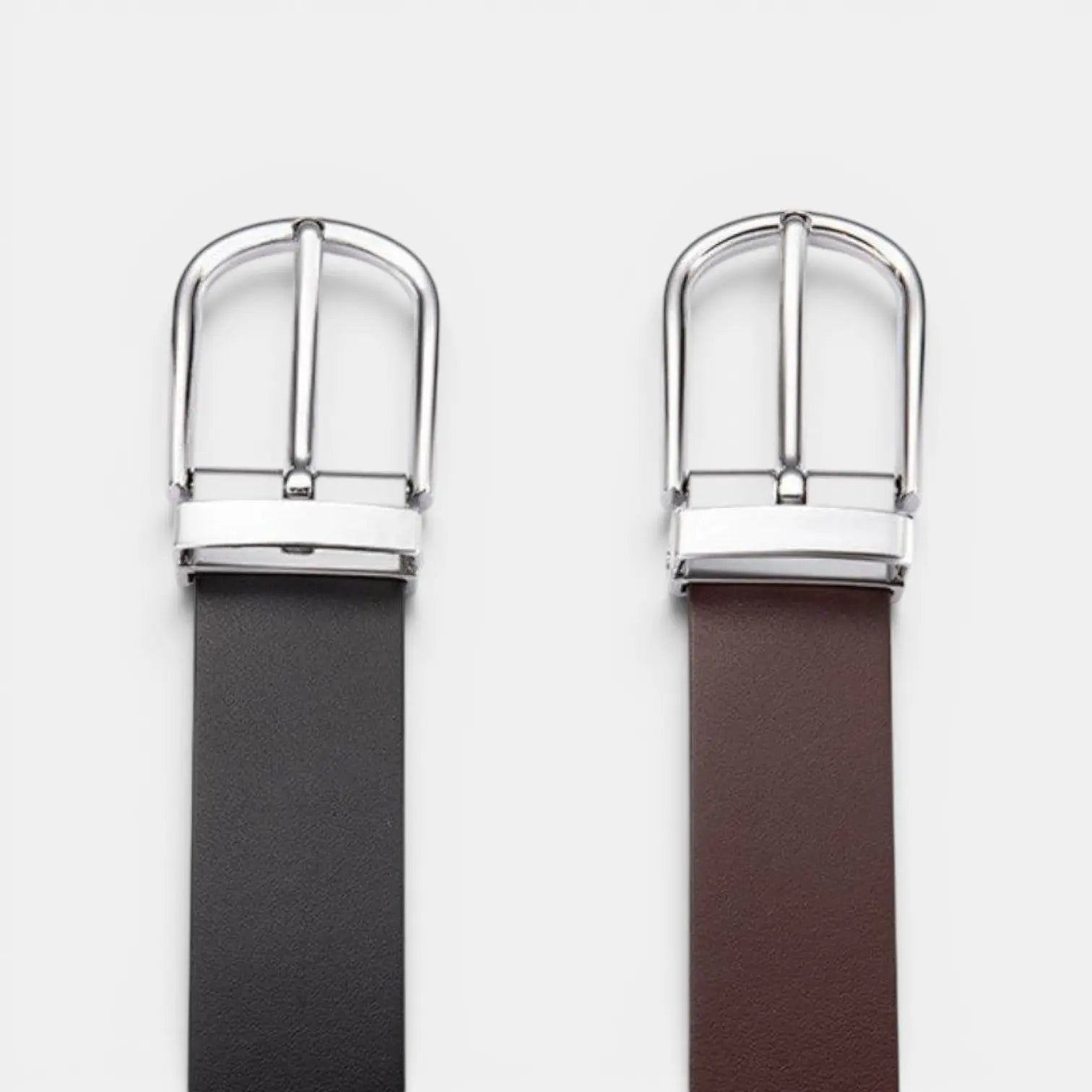 Women's Smooth Leather Belt Plus Size Rounded Buckle | Granvex | Beltary