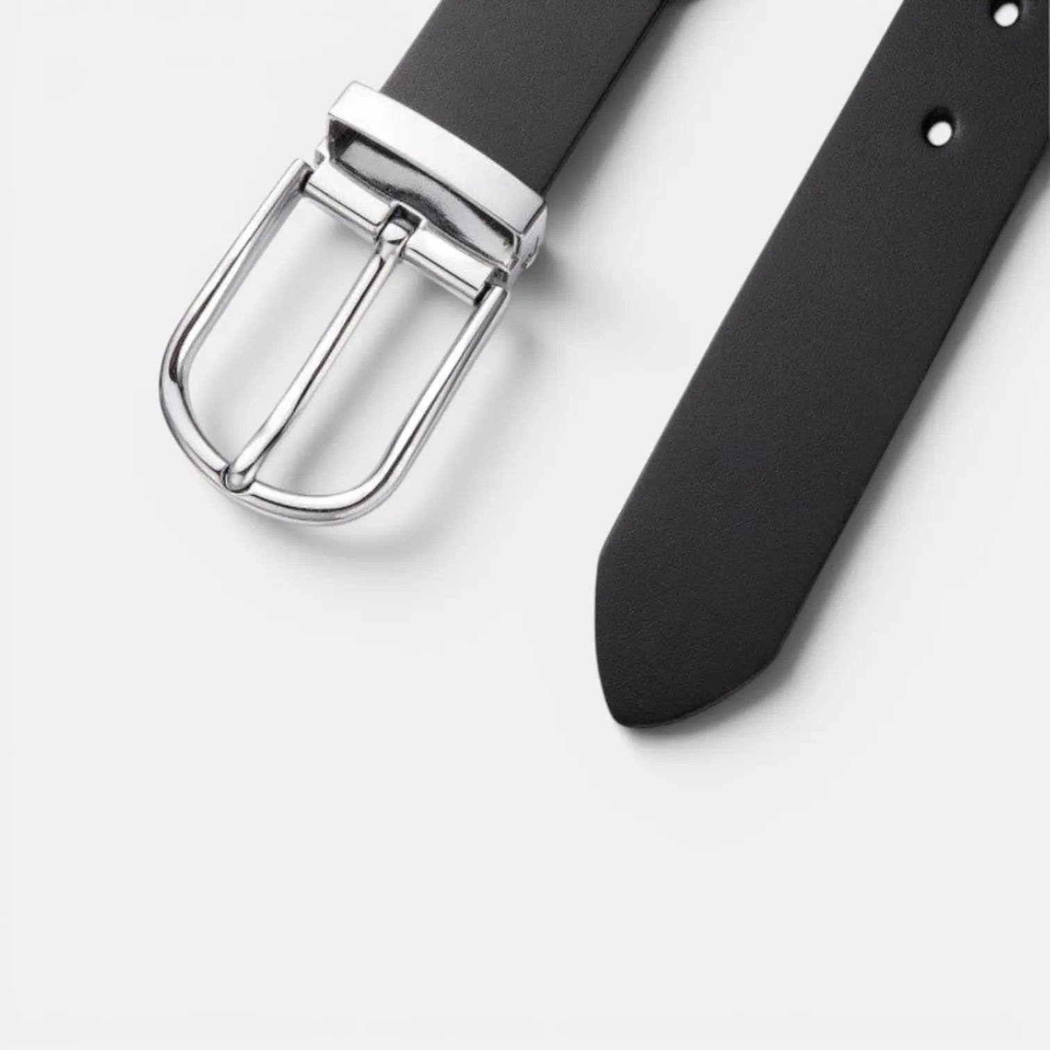 Women's Smooth Leather Belt Plus Size Rounded Buckle | Granvex | Beltary