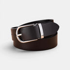 Women's Smooth Leather Belt Plus Size Rounded Buckle | Granvex | Beltary