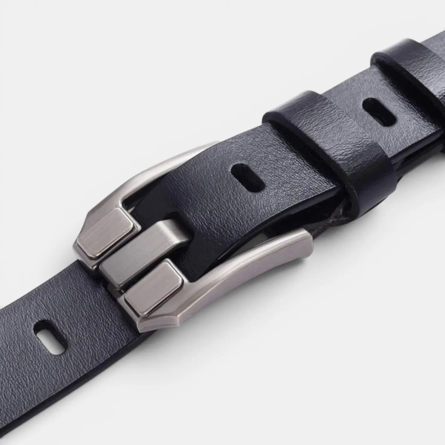 Women's Smooth Leather Belt Rectangular Buckle with Prong | Rolvex | Beltary