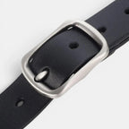 Women's Smooth Leather Belt with Rounded Buckle | Arlica | Beltary