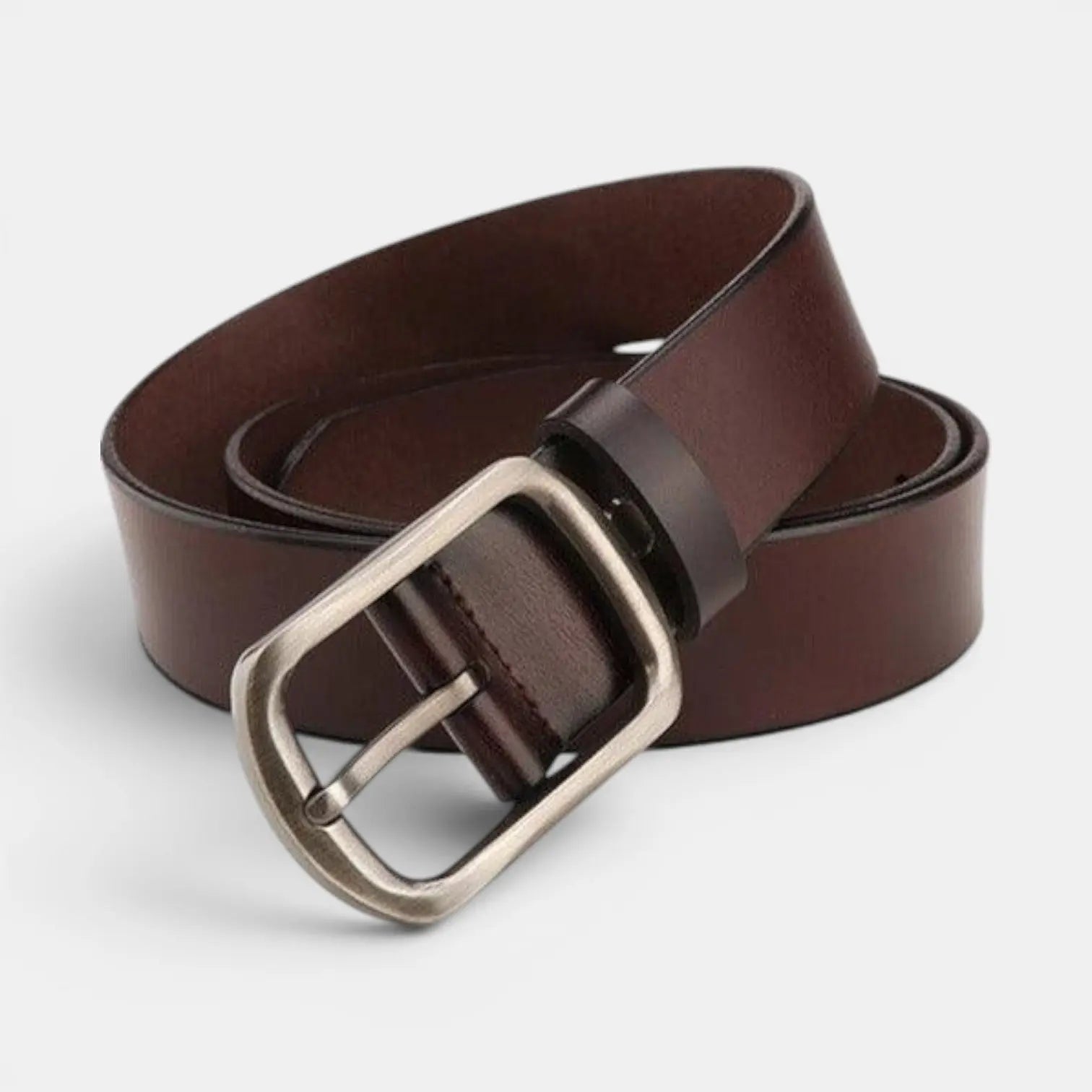 Women's Smooth Leather Belt with Rounded Buckle | Arlica | Beltary