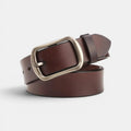 Women's Smooth Leather Belt with Rounded Buckle | Arlica | Beltary